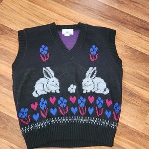 Vintage bunny vest large
